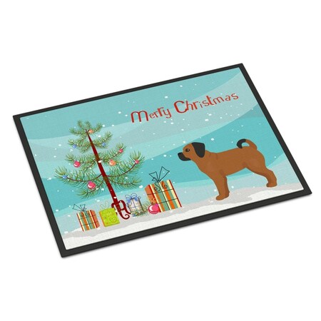 Carolines Treasures 24 x 36 in. Puggle Christmas Tree Indoor or Outdoor Mat CK3863JMAT